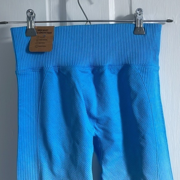 Pink Ombré Active Seamless High Waist Full Length Tights - Picture 6 of 10